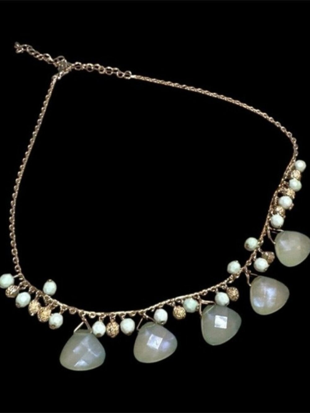 Elegant Gold and Green‎ Necklace